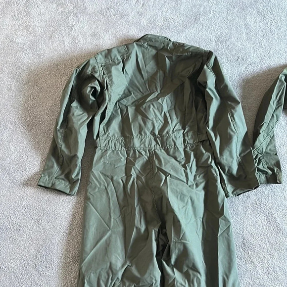 USAF Green Flyers Coveralls Conductive Fiber 42R EUC Maj. Patches - Picture 7 of 8